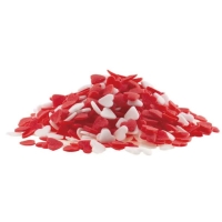Cukrárske zdobenie Srdiečka červené/biele 100 g