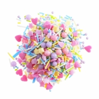 Cukrárske zdobenie farebný mix srdiečka a hviezdičky 56 g