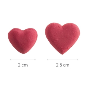 Cukrov srdka mix barev 2 - 2,5 cm 98 ks