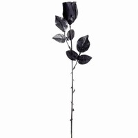 HALLOWEEN DEKORÁCIA Čierna ruža