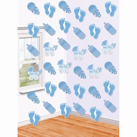 Dekorcia zvesn Baby Boy 213 cm, 6 ks