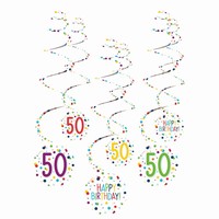 DEKORCIE zvesn pirly 50 Farebn konfety 6ks