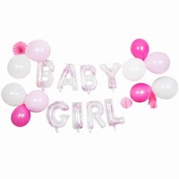 Dekoračný set balónikov Girlanda Baby Girl