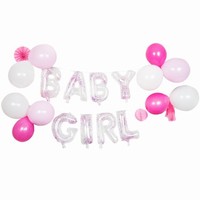Dekoran set balnikov Girlanda Baby Girl