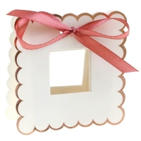 Darekov krabika s priehadom rose gold 7x3x7 cm 6 ks