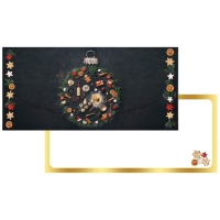 Darčeková obálka Vianočná banka 21 x 10 cm
