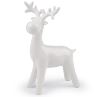 Dekorcia Sob porcelnov biely 16,5 cm