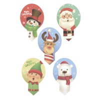 Dekorcia na cupcakes z jedlho papiera Chrismas 6,5 x 4 cm 20 ks