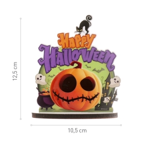 Dekorace na dort Happy Halloween 10,5 x 12,5 cm