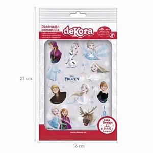 Dekorace z fondnovho listu na dort Frozen II - k vystien