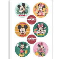 Dekorcia na tortu fondnov list Mickey a Minnie bez cukru 5,8 cm