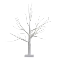 Dekorácia strom s LED svetielkami biela 40 cm