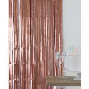 Dekorace zvs fliov rose gold 1 x 2m