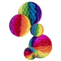 Dekorcia zvesn gua votinov Rainbow 5 ks