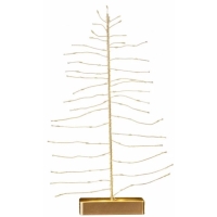 Dekoračný LED stromček zlatý 30 x 10 cm