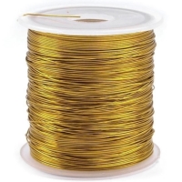 Dekoračný drôtik priemer 0,3 mm, návin 10 m zlatý