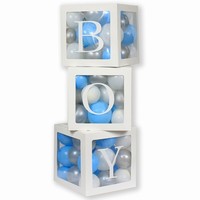 Dekoračná krabica na balóniky Boy 3 ks