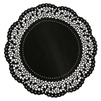Dekoran krajka kulat paprov 36 cm 6 ks