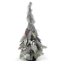 Dekoračný vianočný stromček srienistá 35 cm, 1 ks