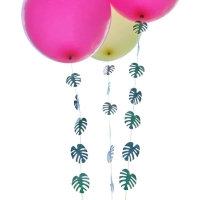 Dekoračný záves na balóniky Palmové listy 1 m, 5 ks