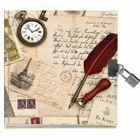 Denník so zámkom Dopisy 15 x 18 cm