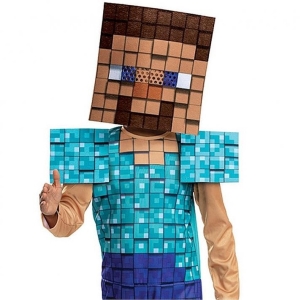 Kostm dtsk Minecraft Steve vel. 4 - 6 let