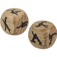 Dreven kocka Kamasutra 6 x 6 cm