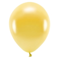 Eco balonky 26cm metalick, svtl zlat (1 bal. / 10 ks)
