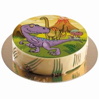 Fondánový list na tortu Dino 20 cm - bez cukru