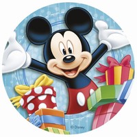 Fondnov list na tortu Mickey a priatelia 20 cm - bez cukru