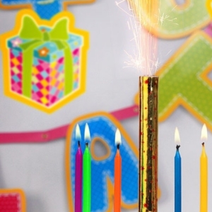 Font�na dortov� s hv�zdi�kami 12 cm 1 ks