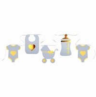 Girlanda Baby Shower chlapek 19 x 20 cm/500 cm