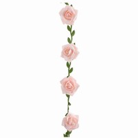 GIRLANDA Ružičky ružové 120cm