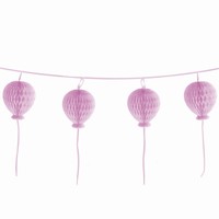 GIRLANDA dekorační s balónky růžová