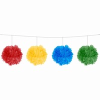 Girlanda s PomPoms Multicolor 3 m