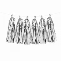 GIRLANDA stapcov stbrn 30cm/1,5m