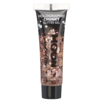 Gl s glitrami holografick Rose Gold 12 ml