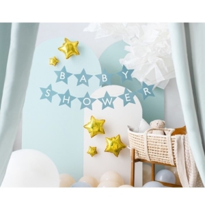 Girlanda Baby shower svtle modr 2,9 m