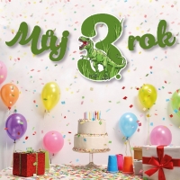 Girlanda "Můj 3 rok" zelená