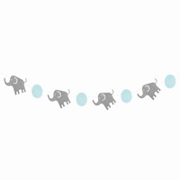 Girlanda papierová Slony modrá 200 cm