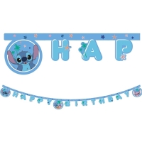 Girlanda paprov "Happy birthday" Stitch a Angel 2 m