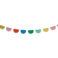 Girlanda polkruhové strapce Retro multicolor 6 m