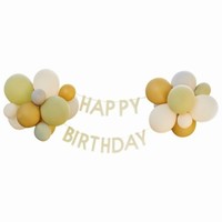 Girlanda s balónikmi Jungle "Happy birthday" 1,5 m (24 ks)