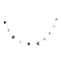 Girlanda vianočná papierové hviezdy 2 m