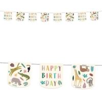 Girlanda vlajkov Zoo Party "HB" 6 m