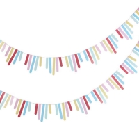 Girlanda z prkov multicolor 1 m 3 ks