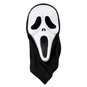 Halloweensk maska Scream 46x18cm