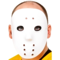 Hokejová maska biela