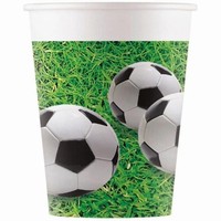 Kelímky Eko papierové - Futbal 200 ml, 8 ks