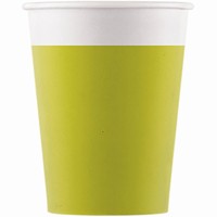 TGLIKY papierov kompostovaten limetkovo zelen 200ml 8ks